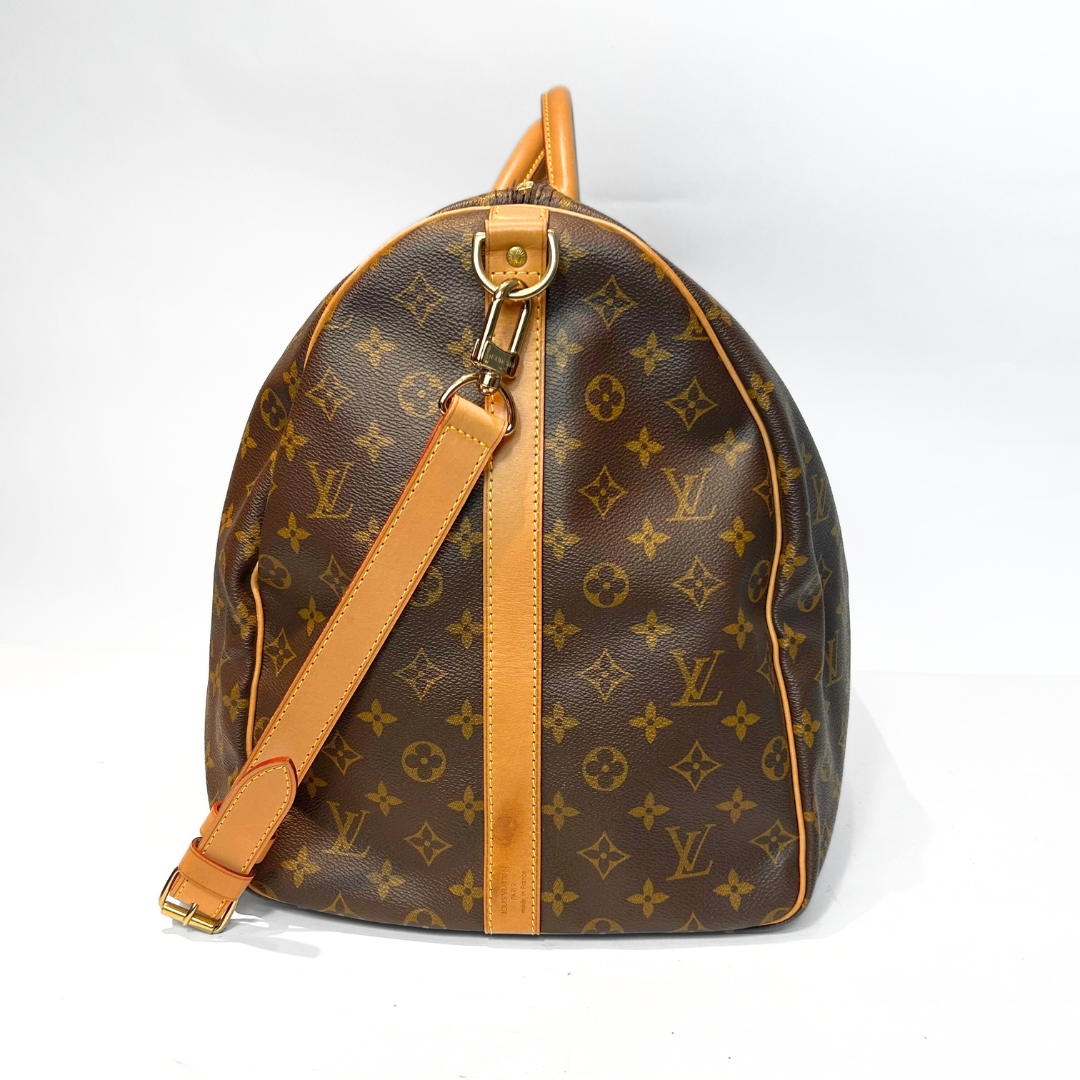 Louis Vuitton Louis Vuitton Keepall 60 Strap Monogram Canvas - Travel bags - Etoile Luxury Vintage