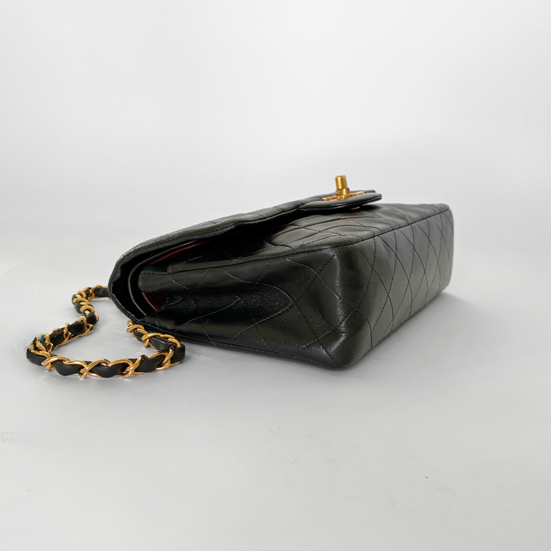Chanel Chanel Classic Flap Bag Small Lambskin Leather - Shoulder bags - Etoile Luxury Vintage