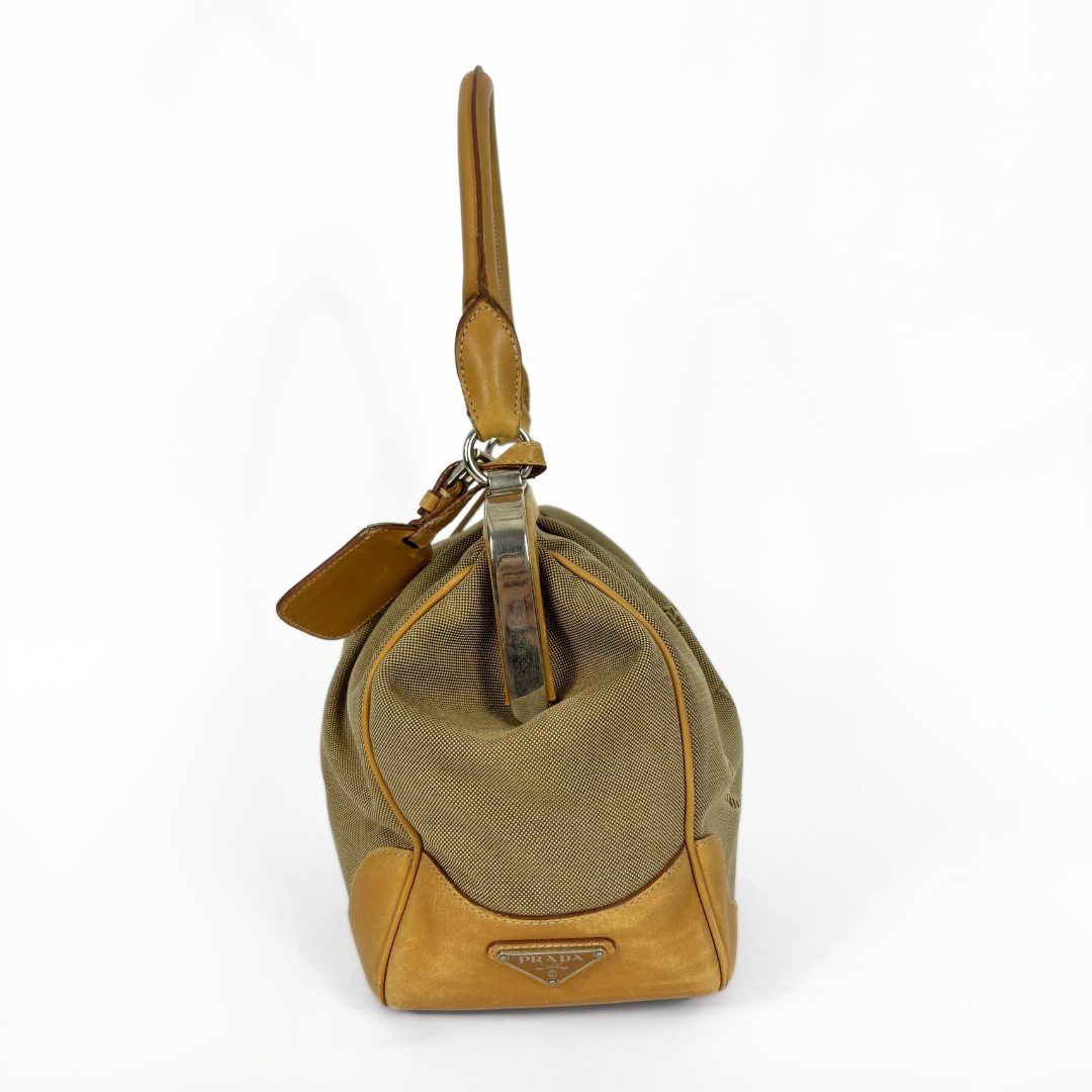 Prada Camel Lady's Shoulder Bag