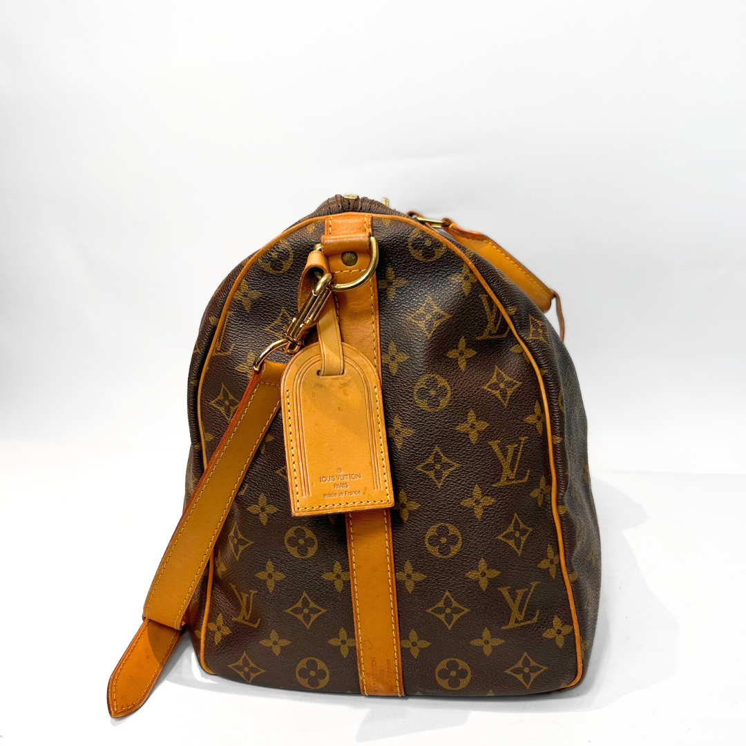 Louis Vuitton Louis Vuitton Keepall 50 Strap Monogram Canvas - Travel bags - Etoile Luxury Vintage