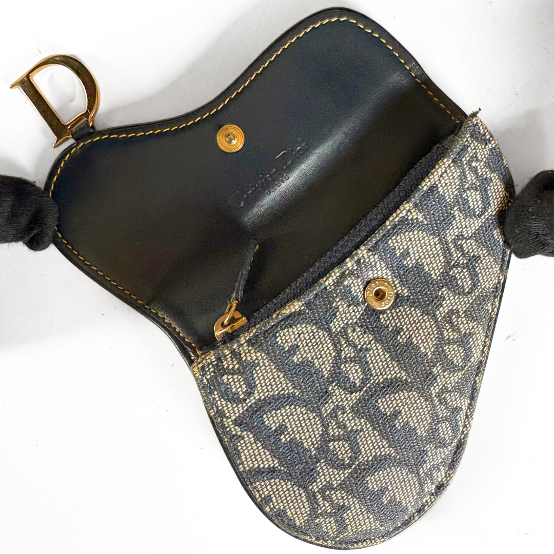 Dior Dior Saddle Wallet Oblique Canvas - Wallets - Etoile Luxury Vintage