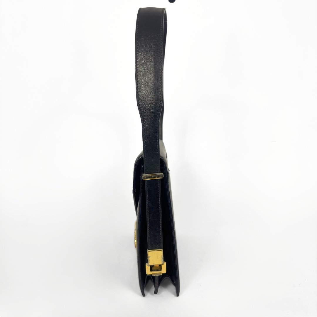 Celine Black leather shoulder bag