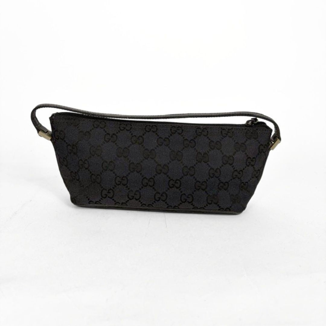 Gucci Black Boat Pochette Monogram