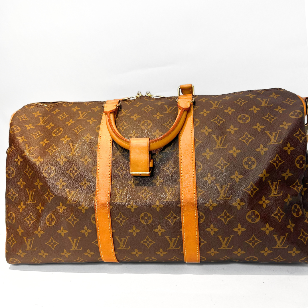 Louis Vuitton Louis Vuitton Keepall 50 Strap Monogram Canvas - Travel bags - Etoile Luxury Vintage