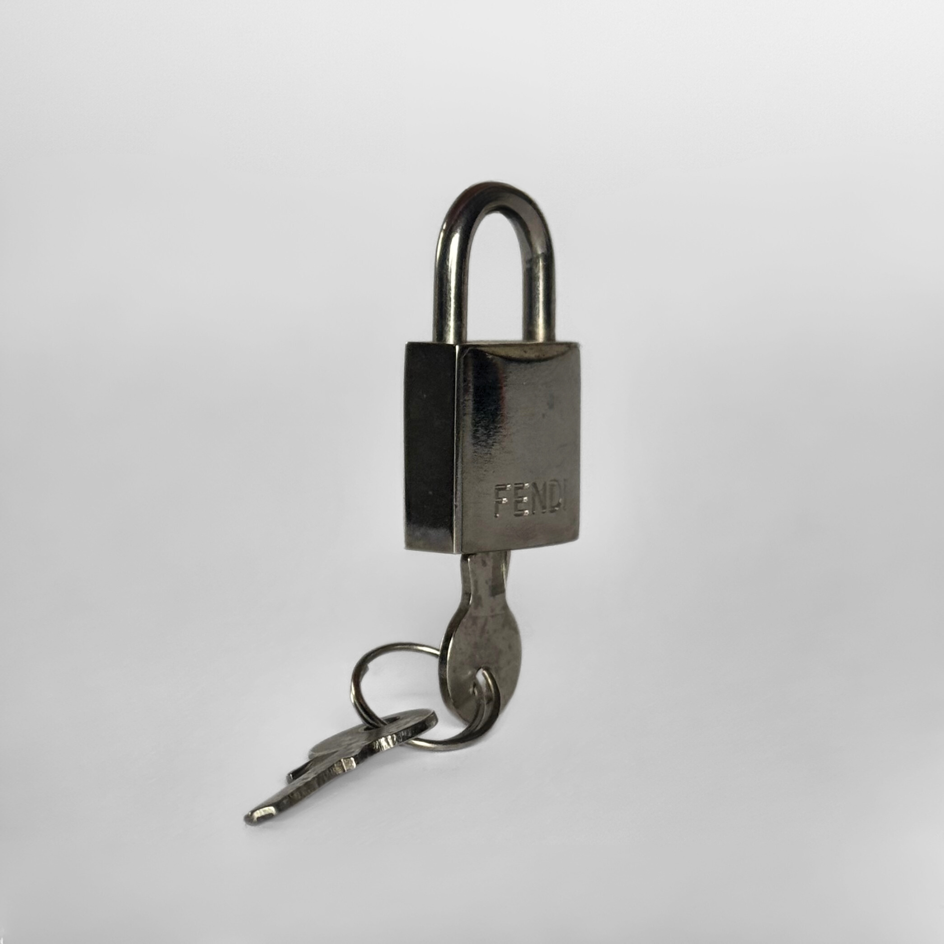 Fendi Fendi Lock With Key Silver Metal - Locks - Etoile Luxury Vintage