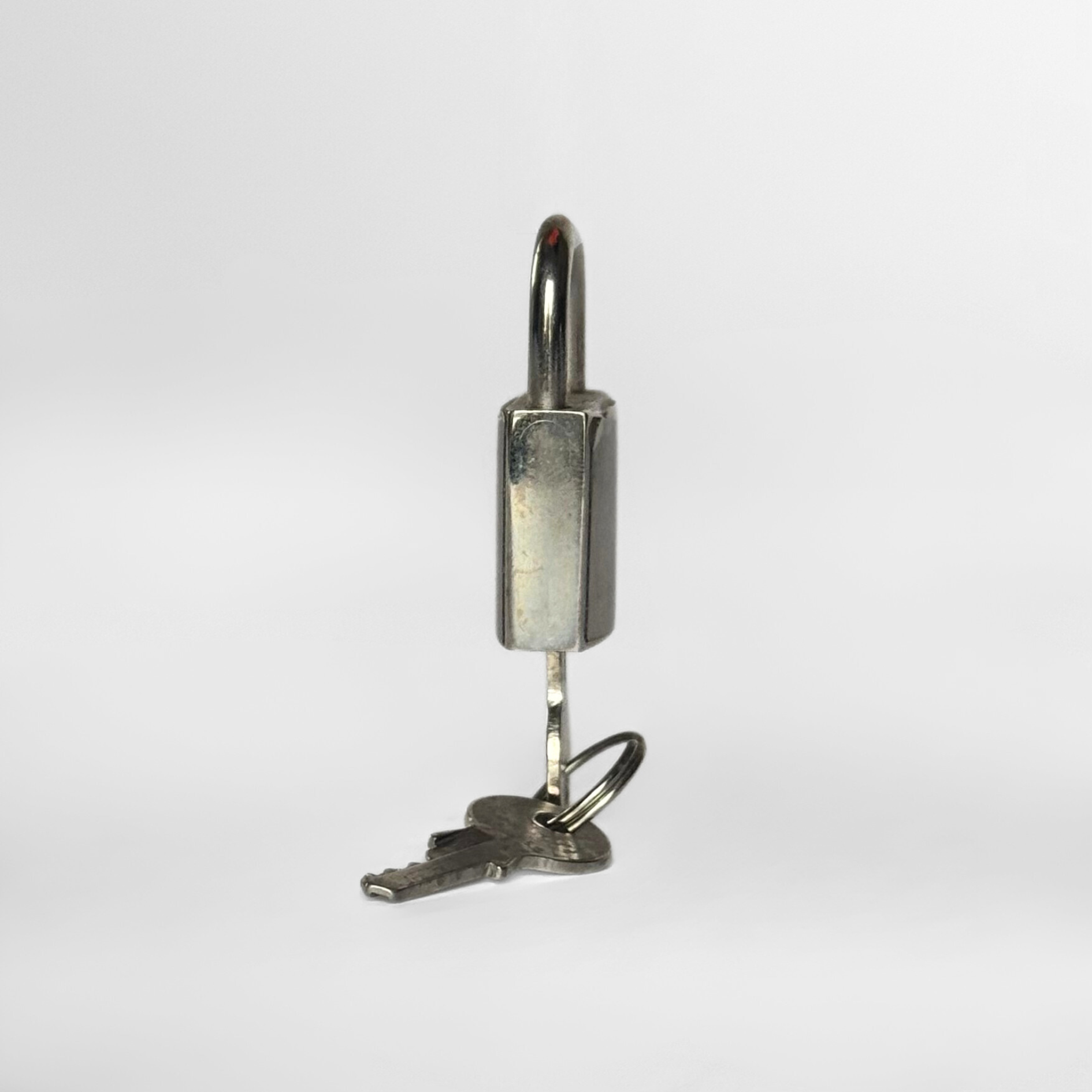 Fendi Fendi Lock With Key Silver Metal - Locks - Etoile Luxury Vintage