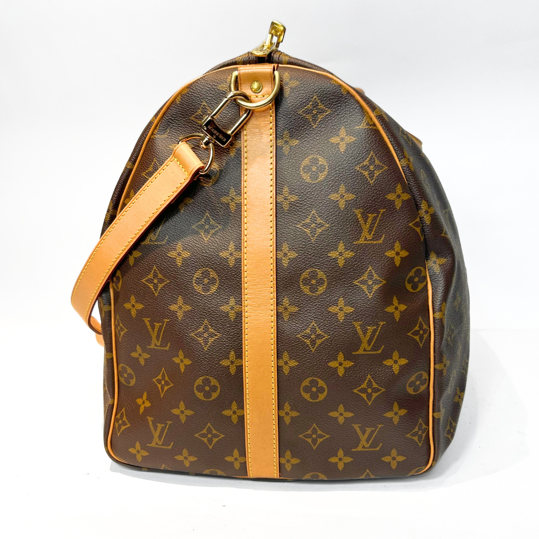Louis Vuitton Louis Vuitton Keepall 60 Strap Monogram Canvas - Travel bags - Etoile Luxury Vintage