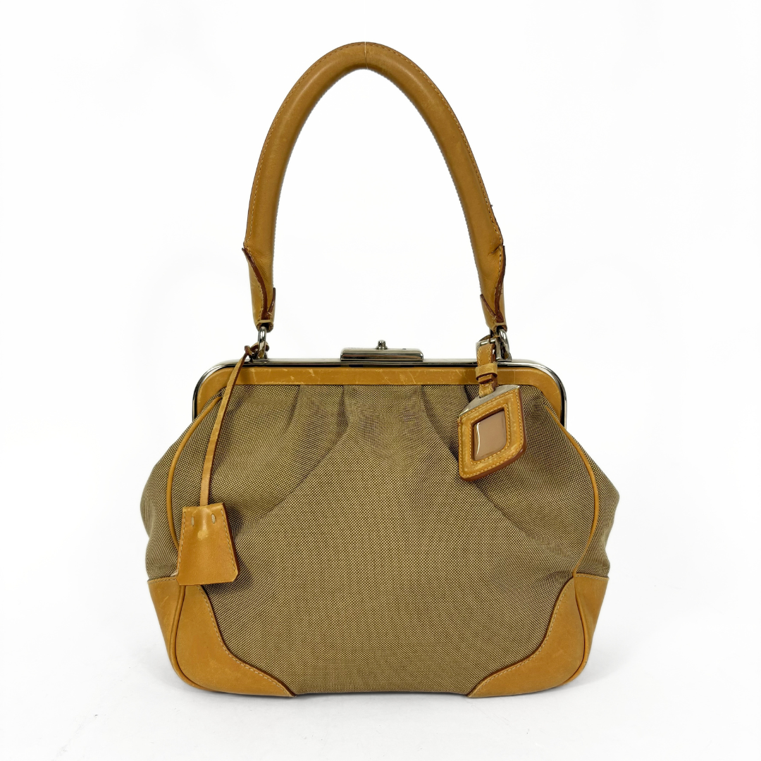 Prada Camel Lady's Shoulder Bag