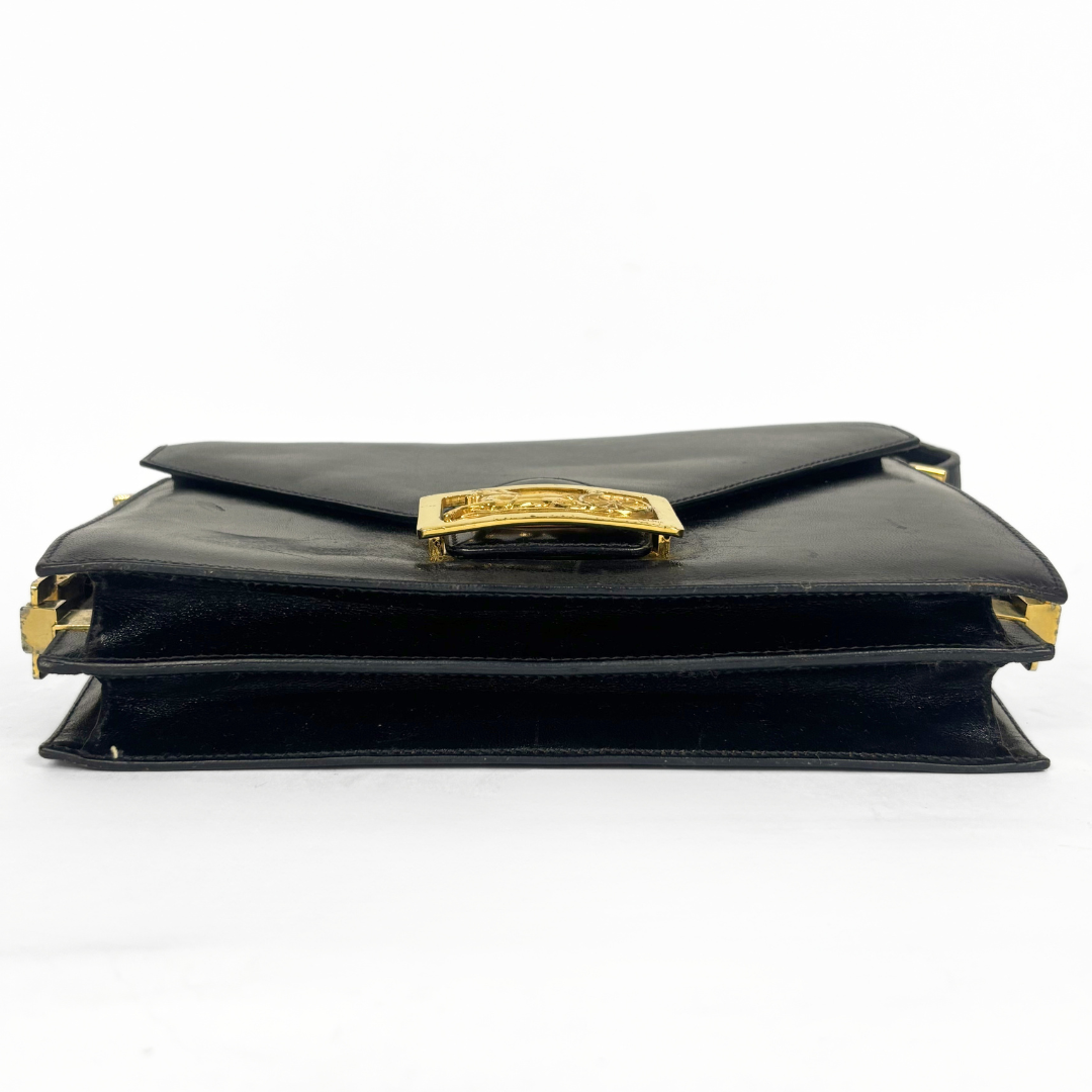 Celine Black leather shoulder bag