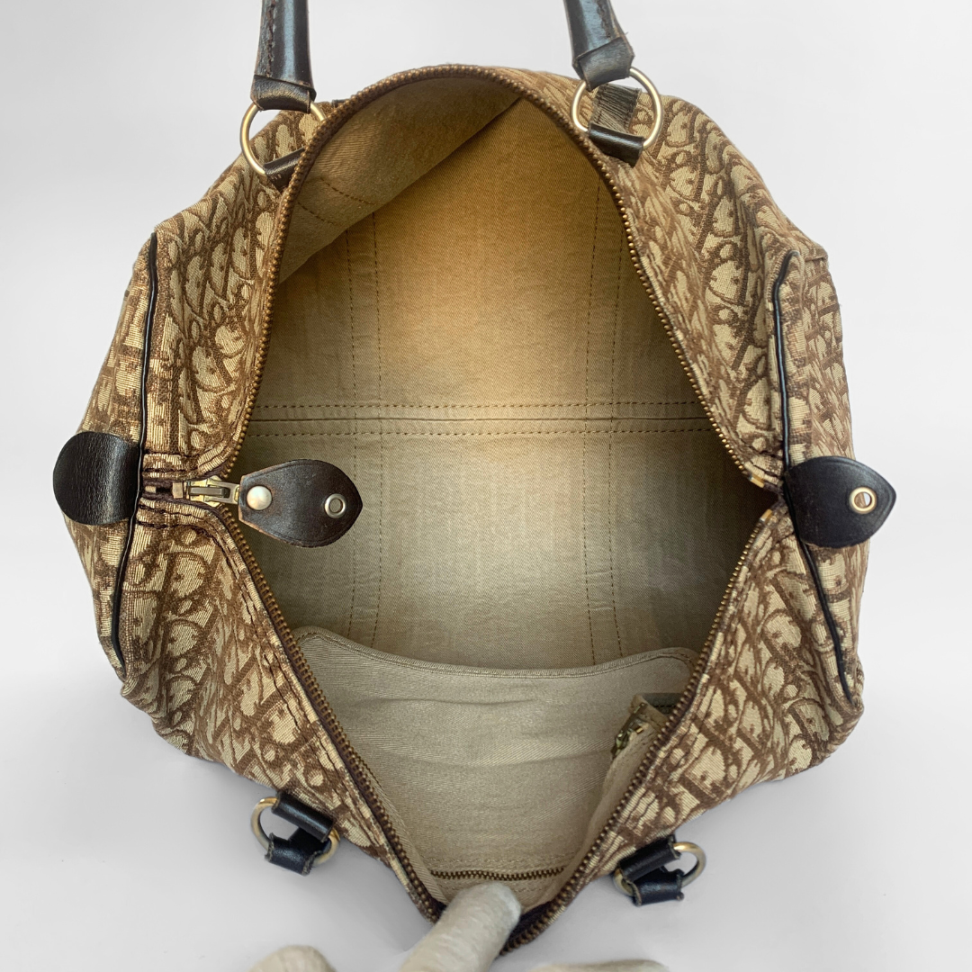 Dior Dior Bowling Bag Jacquard Oblique-Canvas - Handbags - Etoile Luxury Vintage