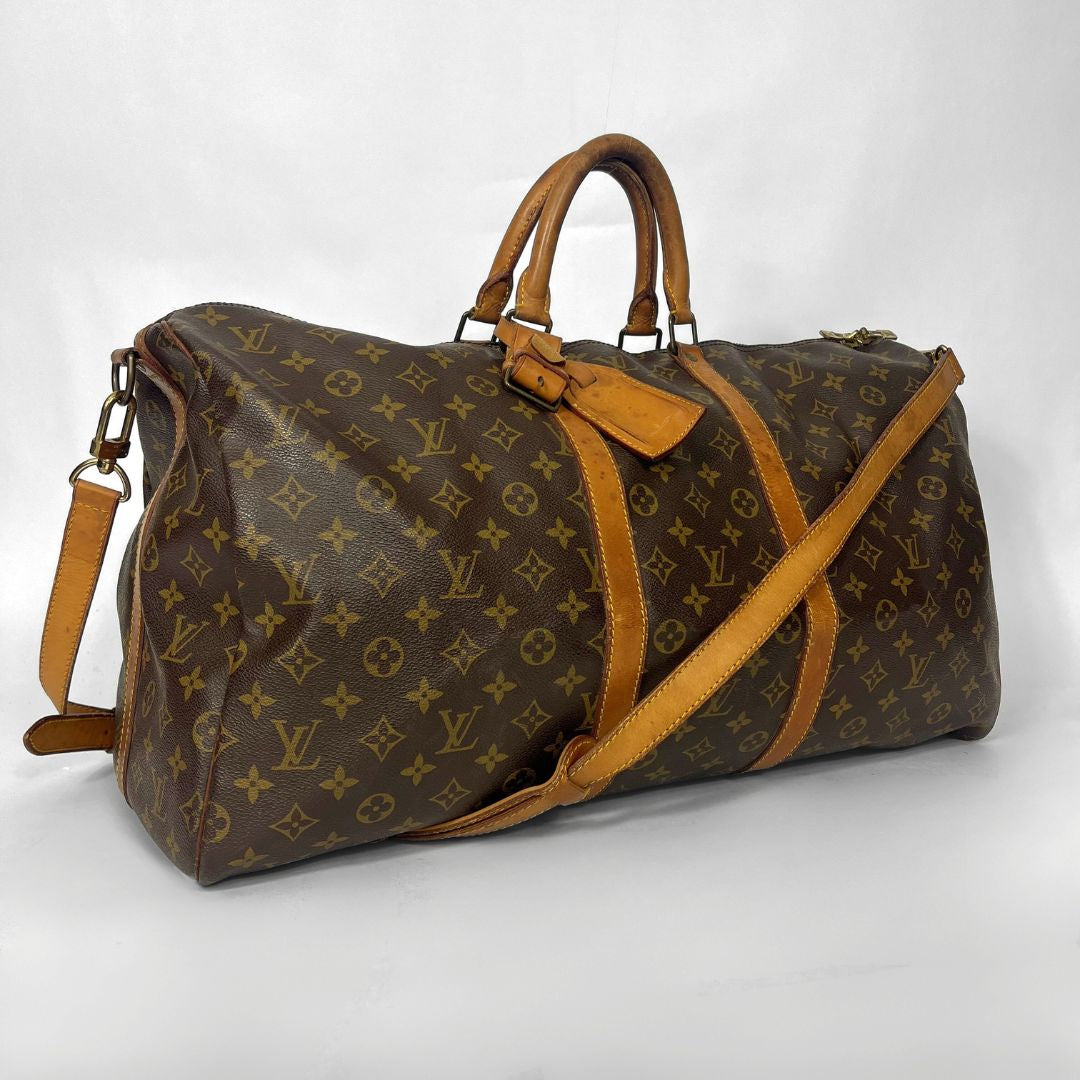 Louis Vuitton Louis Vuitton Keepall 50 Strap Monogram Canvas - Travel bags - Etoile Luxury Vintage