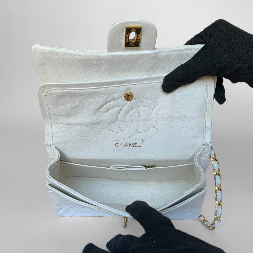 Chanel Chanel Classic Flap Bag Small Lambskin Leather - Shoulder bags - Etoile Luxury Vintage