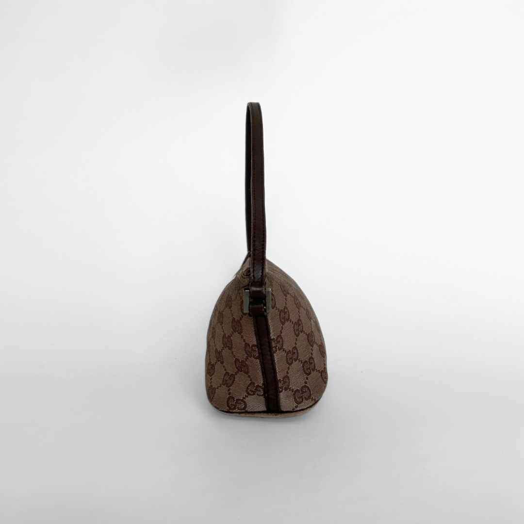 Gucci LS: Gucci Boat Pochette Monogram Canvas - Handbags - Etoile Luxury Vintage