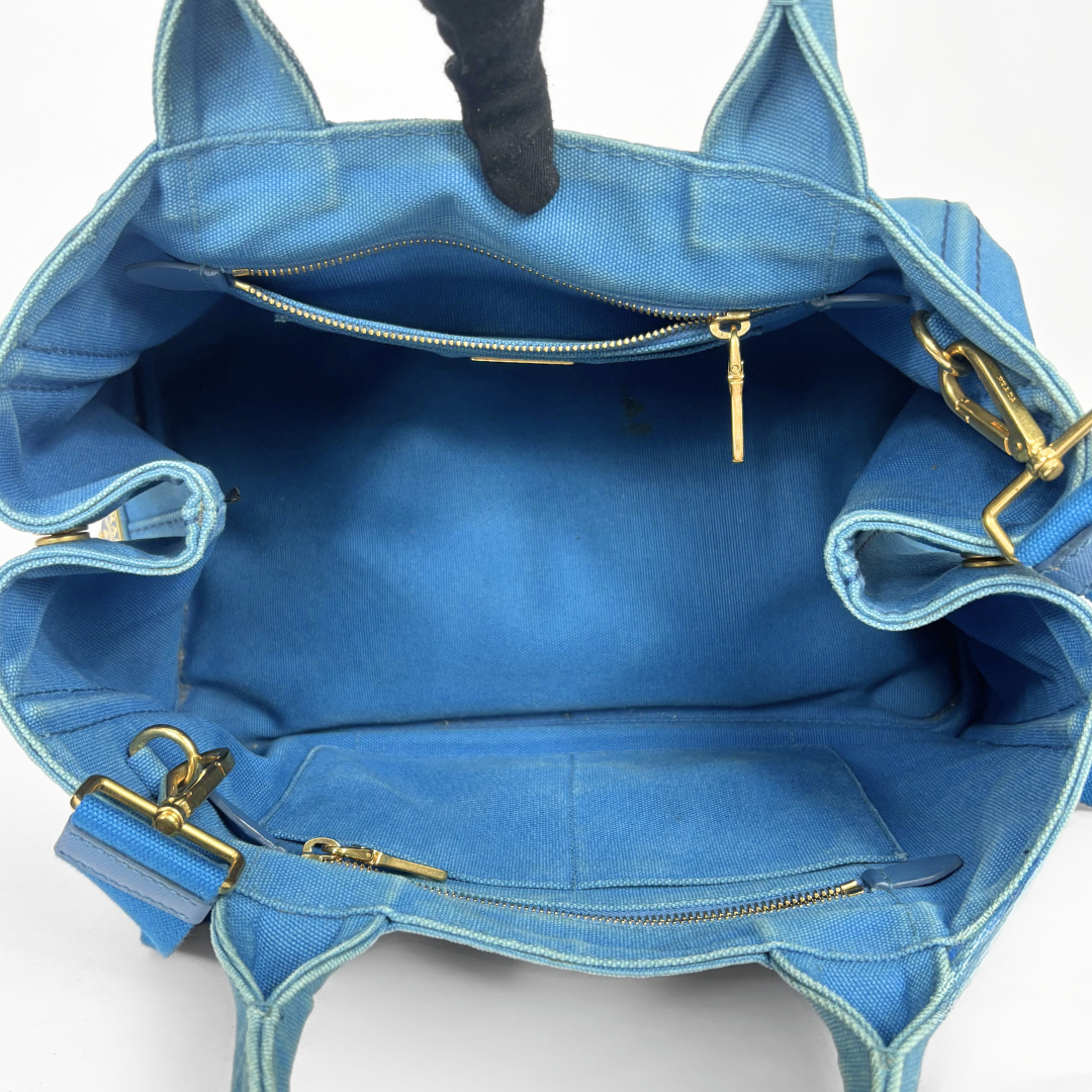 Prada Blue Tote Strap