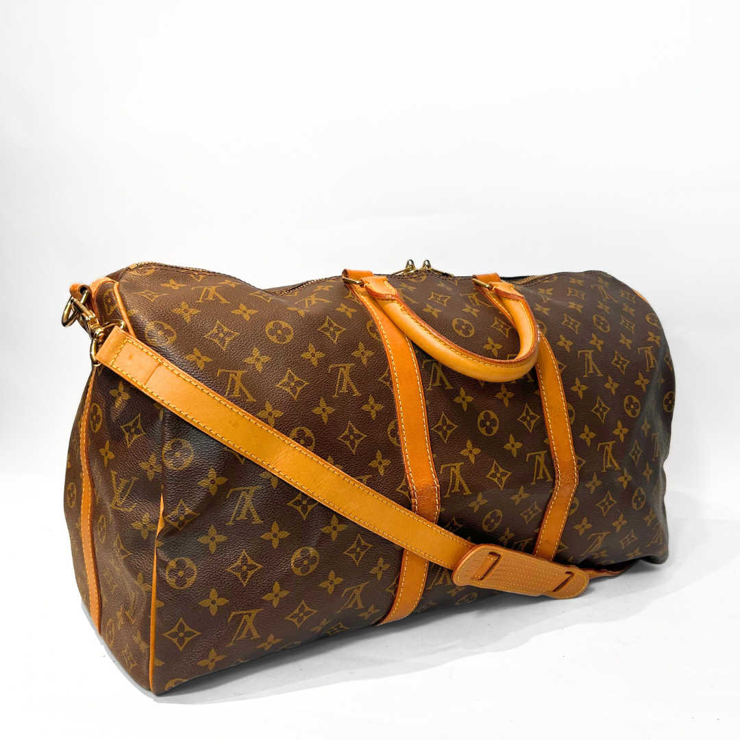 Louis Vuitton Louis Vuitton Keepall 50 Strap Monogram Canvas - Travel bags - Etoile Luxury Vintage