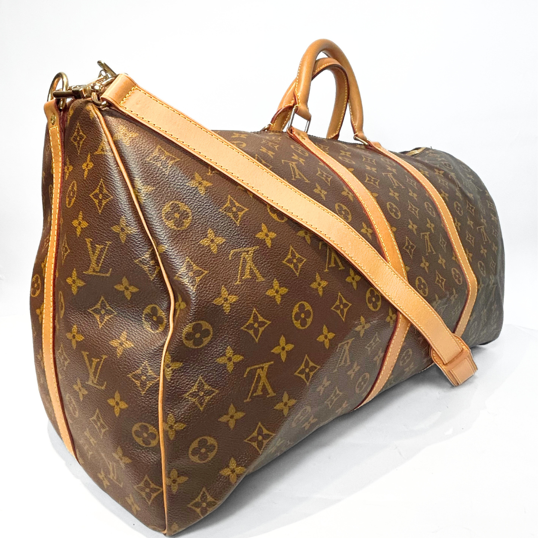 Louis Vuitton Louis Vuitton Keepall 60 Strap Monogram Canvas - Travel bags - Etoile Luxury Vintage