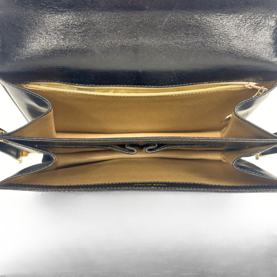 Celine Black leather shoulder bag