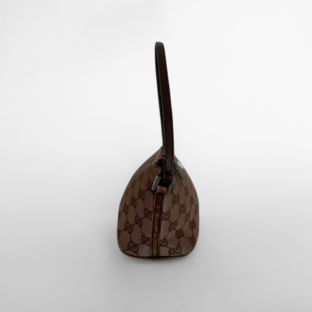 Gucci LS: Gucci Boat Pochette Monogram Canvas - Handbags - Etoile Luxury Vintage