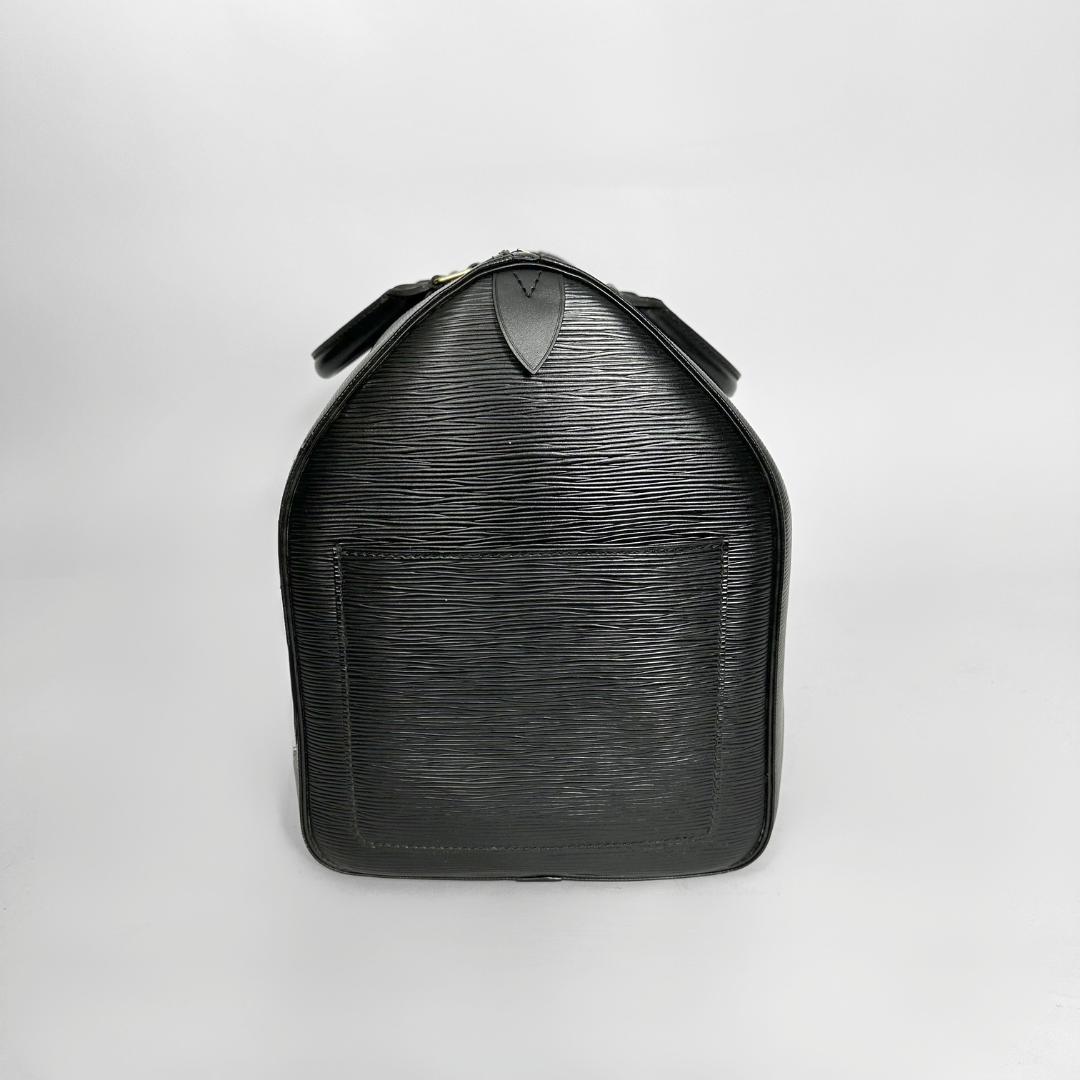 Louis Vuitton Epi black 50 Keepall side view
