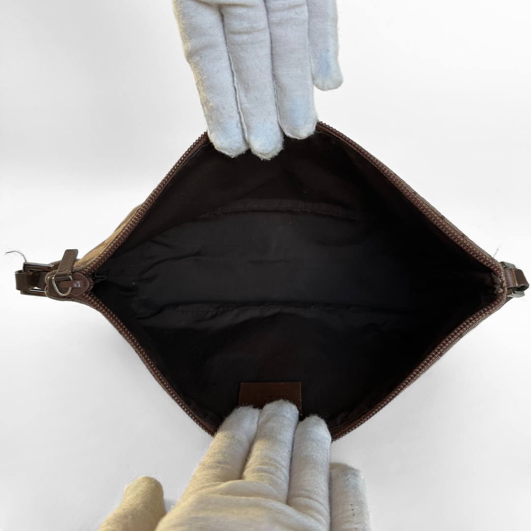 Gucci LS: Gucci Boat Pochette Monogram Canvas - Handbags - Etoile Luxury Vintage