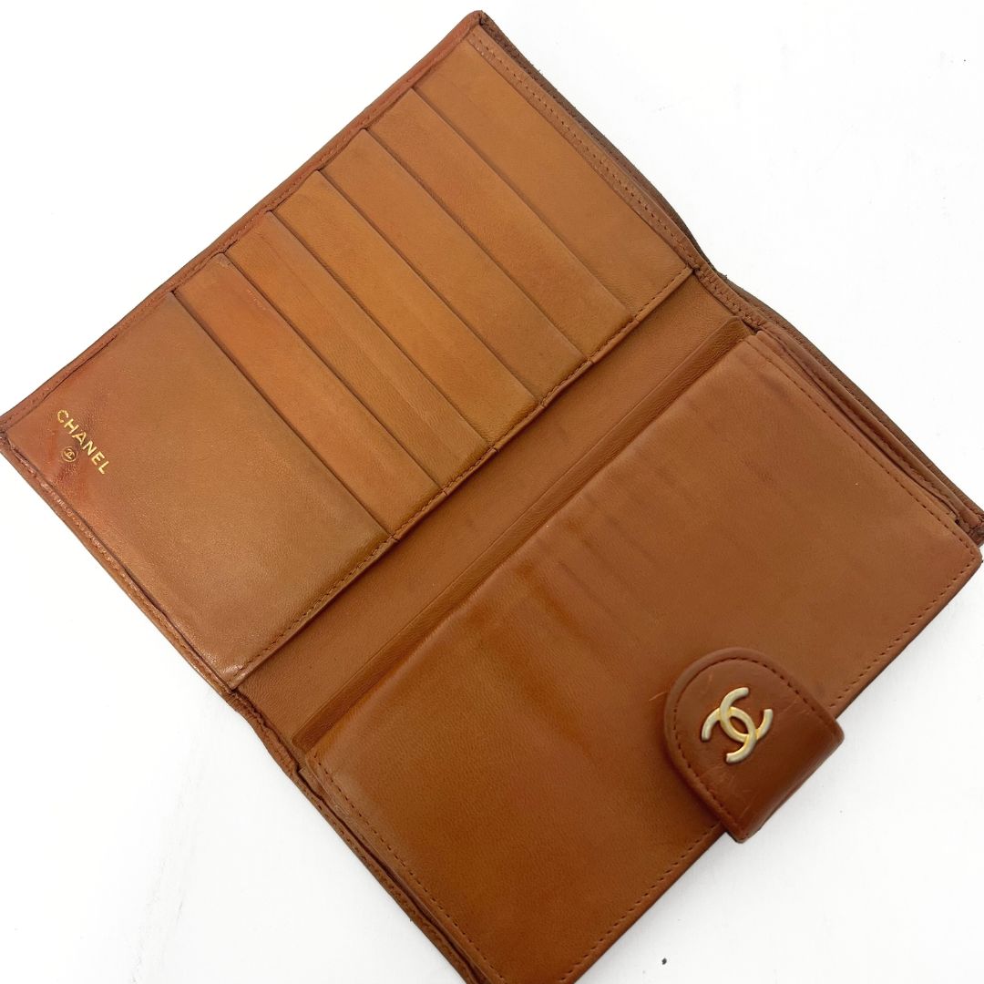 Chanel Chanel Wallet Brown Lambskin - Wallets - Etoile Luxury Vintage