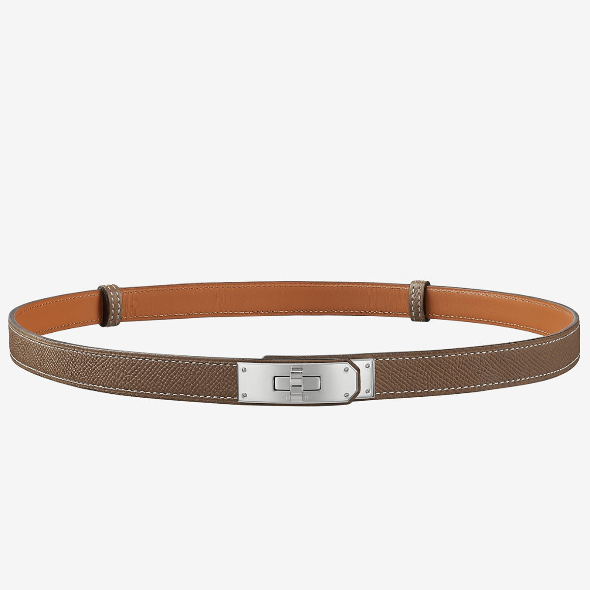 Hermes Kelly 18 Belt In Taupe Epsom Leather